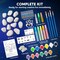 Rock Painting Kit- Glow in The Dark Rock Kit, Arts and Crafts for Kids Ages 6-12, Art Supplies Toy, Kids Craft Paint Kits, Arts & Crafts for Boys Girls Birthday Party Gift Toy